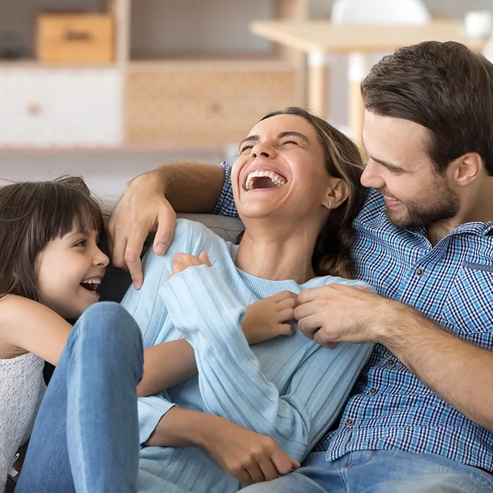 Glückliche Familie
