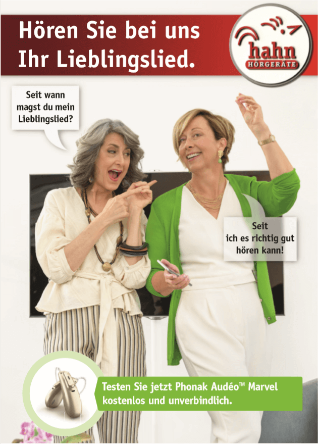 Hören Sie bei uns Ihr Lieblingslied, Flyer