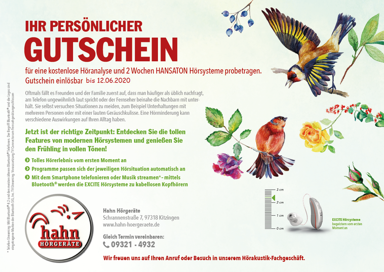 Frühlingserwachen in Kitzingen, Flyer